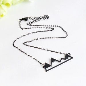 🎉 New Black Mountain Peak Necklace